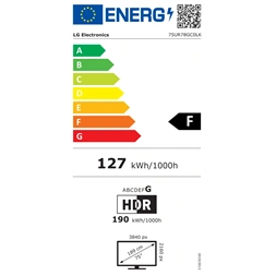 LG 75" 75UR78GC0LK 4K UHD Smart LED TV (Újszerű)