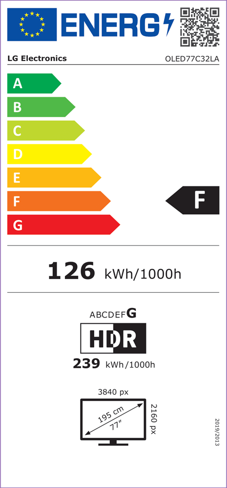LG 77" OLED77C32LA 4K UHD Smart OLED evo TV
