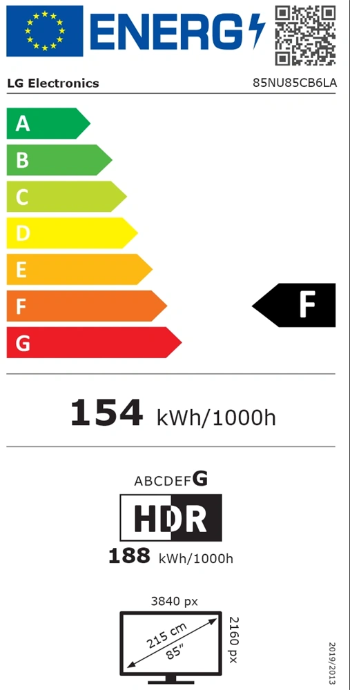 LG 85" 85NU85CB6LA 4K UHD Smart NanoCell LED TV