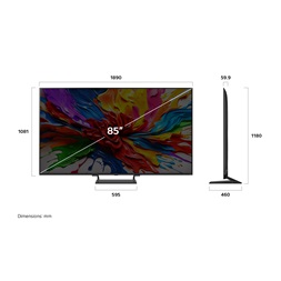 LG 85" 85QNED93A6A 4K UHD AI Smart Gamer QNED evo MiniLED TV