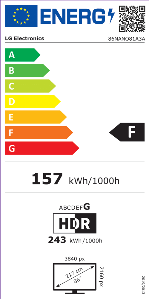 LG 86" 86NANO81A3A 4K UHD NanoCell AI Smart TV