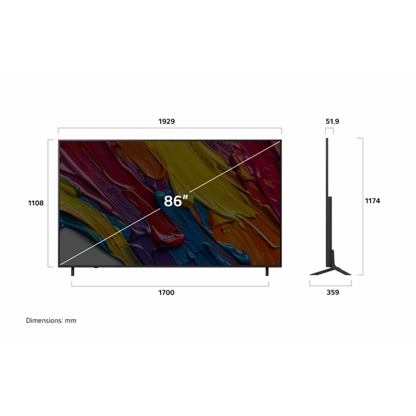 LG 86" 86QNED82A3B 4K UHD AI Smart QNED TV (Újszerű)