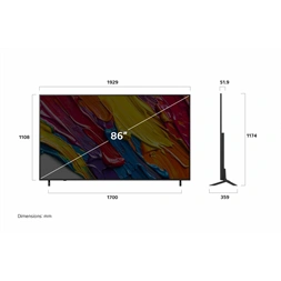 LG 86" 86QNED82A3B 4K UHD AI Smart QNED TV (Újszerű)