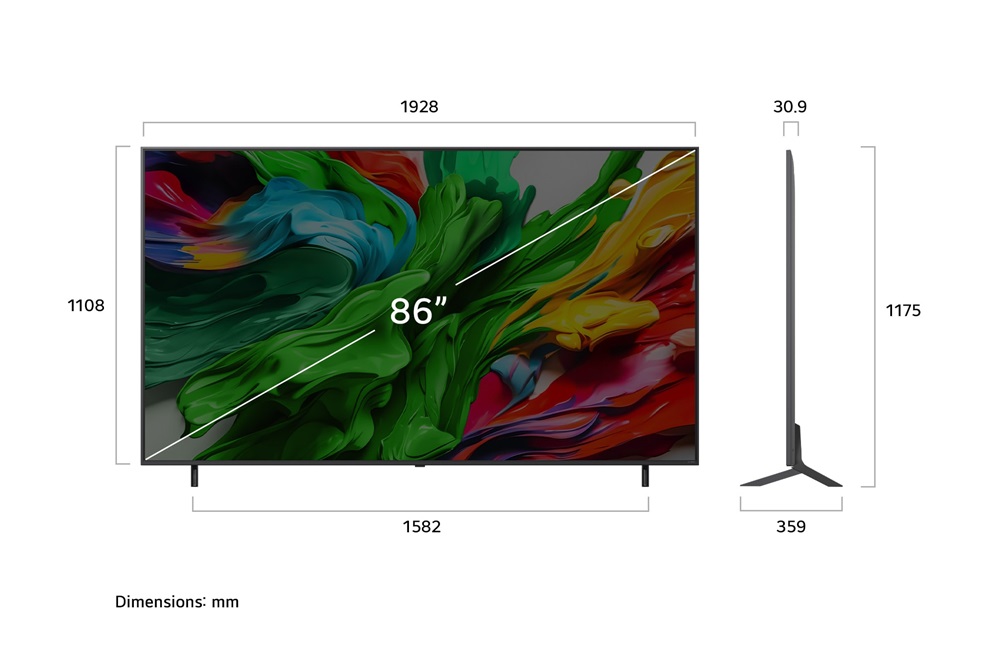 LG 86" 86QNED85A3C 4K UHD AI Smart QNED evo MiniLED TV