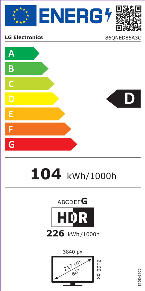 LG 86" 86QNED85A3C 4K UHD AI Smart QNED evo MiniLED TV