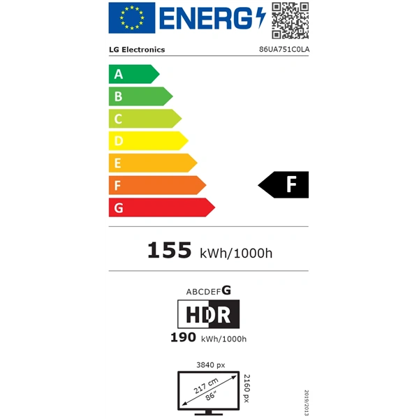 LG 86" 86UA751C0LA 4K UHD AI Smart TV