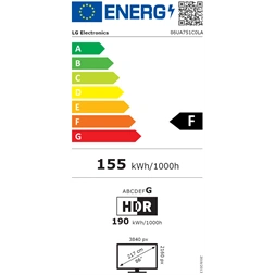 LG 86" 86UA751C0LA 4K UHD AI Smart TV