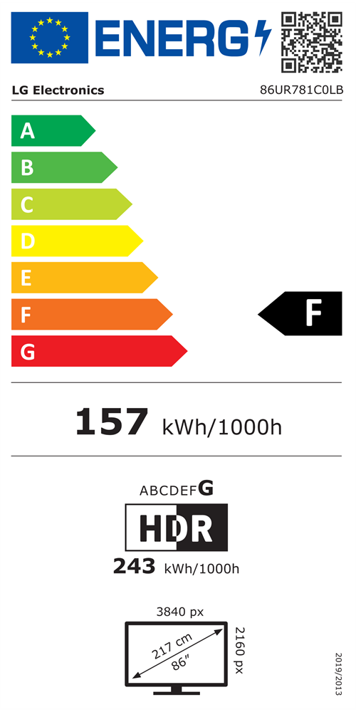 LG 86" 86UR781C0LB 4K UHD Smart LED TV