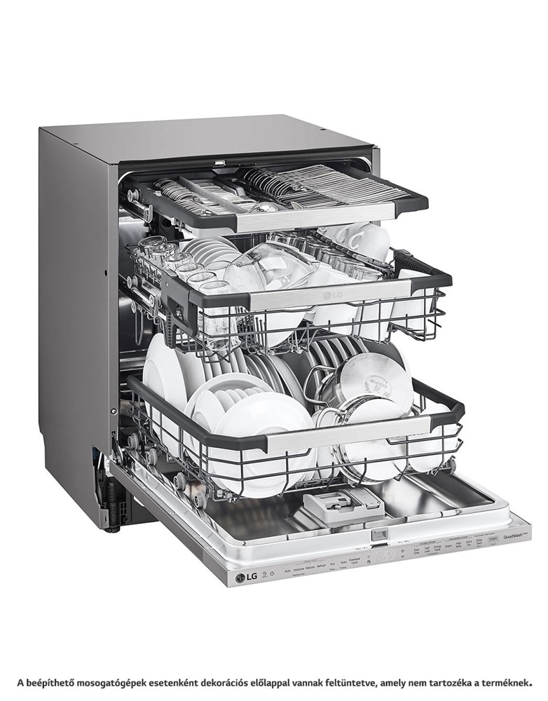 LG DB425TXS programok száma: 10, beépíthető, 14 terítékes mosogatógép 