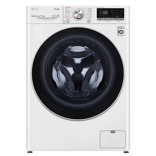 LG F2DV5S7S1E keskeny 7 kg elöltöltős mosó-szárítógép