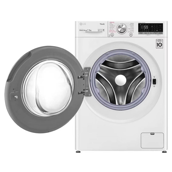 LG F2DV5S7S1E keskeny 7 kg elöltöltős mosó-szárítógép