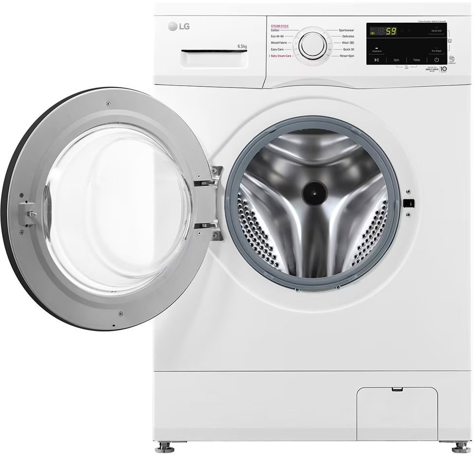 LG F2J3WSBWE fehér, elöltöltős, max.1200ford., 6,5 kg, mosógép