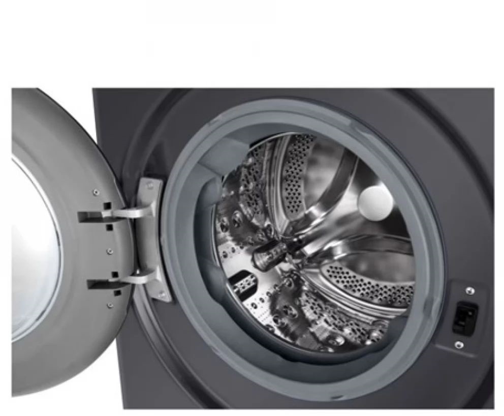 LG F2WR508SBM inox, elöltöltős, keskeny, max.1200ford., 8 kg, mosógép (Újszerű)