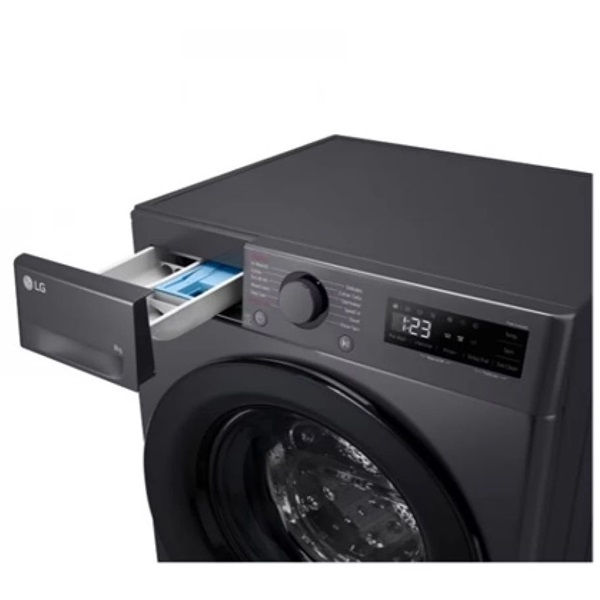 LG F2WR508SBM inox, elöltöltős, keskeny, max.1200ford., 8 kg, mosógép (Újszerű)