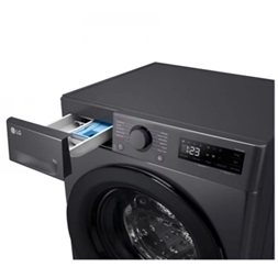 LG F2WR508SBM inox, elöltöltős, keskeny, max.1200ford., 8 kg, mosógép (Újszerű)
