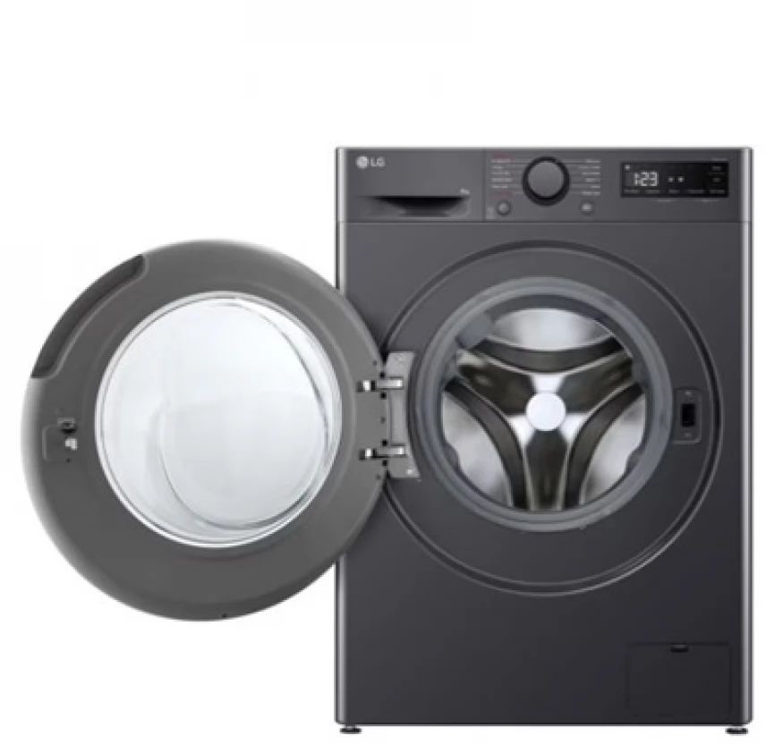 LG F2WR508SBM inox, elöltöltős, keskeny, max.1200ford., 8 kg, mosógép (Újszerű)