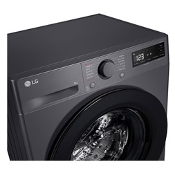 LG F2WR508SBM inox, elöltöltős, keskeny, max.1200ford., 8 kg, mosógép (Újszerű)
