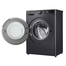 LG F2WR508SBM inox, elöltöltős, keskeny, max.1200ford., 8 kg, mosógép (Újszerű)