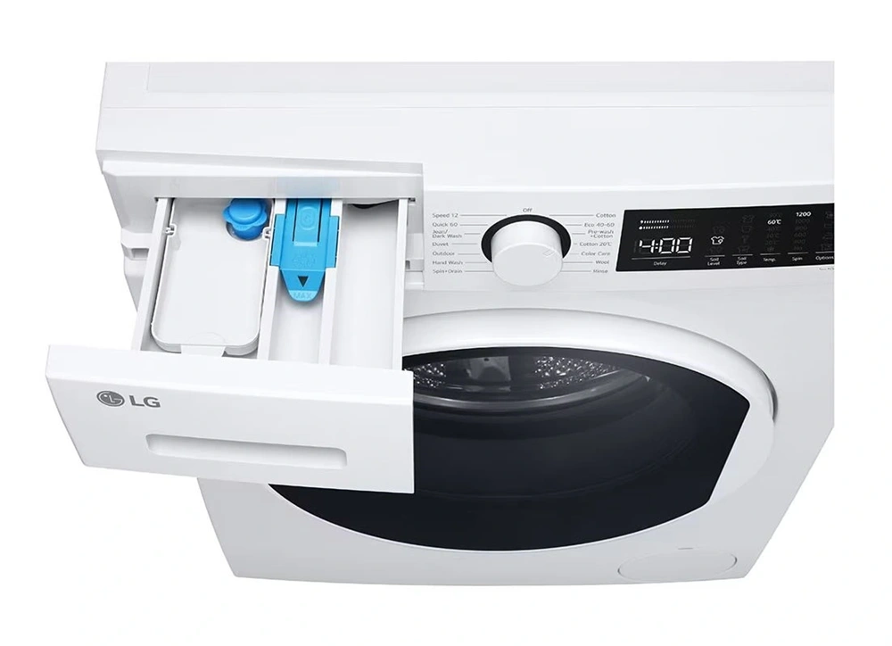 LG F2WT208S0E fehér, elöltöltős, max.1200ford., 8 kg, mosógép (Újszerű)
