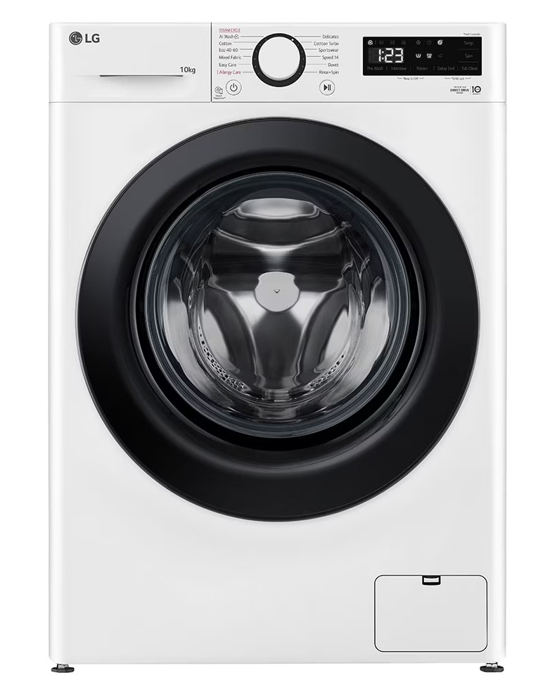 LG F4WR510SBW fehér, elöltöltős, max.1400ford., 10 kg, mosógép