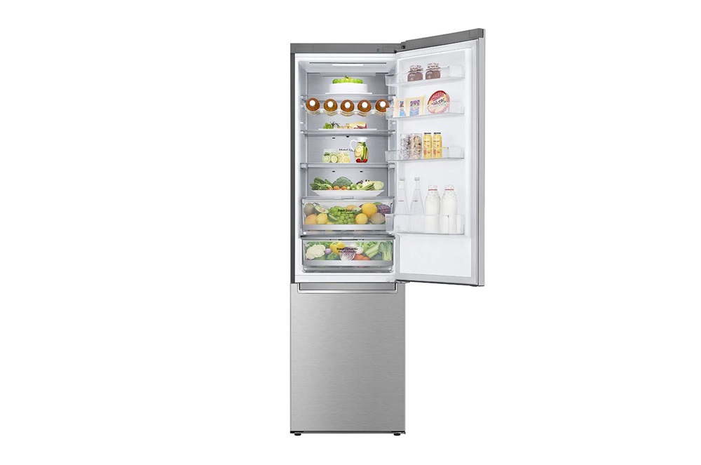 LG GBB72NSUCN1 inox, alulfagyasztós, Hűtő:277L, Fagyasztó:107L, DoorCooling + LINEAR Cooling hűtőszekrény