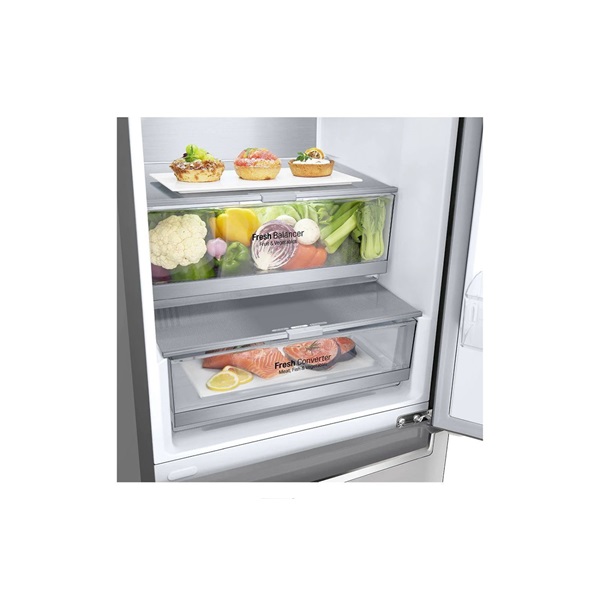 LG GBB72NSUCN1 inox alulfagyasztós hűtőszekrény (Újszerű)
