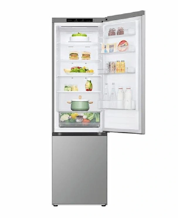 LG GBV22L0EPY ezüst, alulfagyasztós, Hűtő:277L, Fagyasztó:110L, DoorCooling + LINEAR Cooling hűtőszekrény (Használt - A)