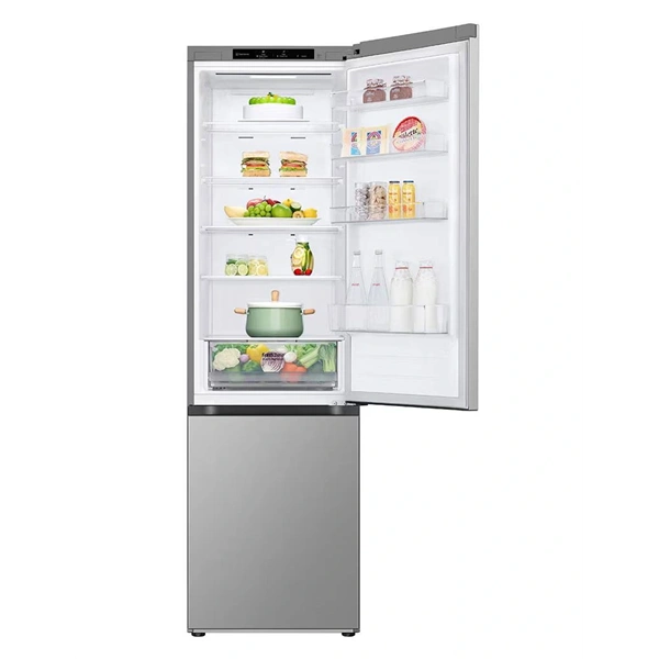 LG GBV22L0EPY ezüst, alulfagyasztós, Hűtő:277L, Fagyasztó:110L, DoorCooling + LINEAR Cooling hűtőszekrény (Használt - A)
