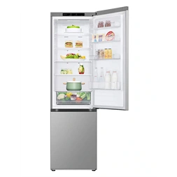 LG GBV22L0EPY ezüst, alulfagyasztós, Hűtő:277L, Fagyasztó:110L, DoorCooling + LINEAR Cooling hűtőszekrény (Használt - A)