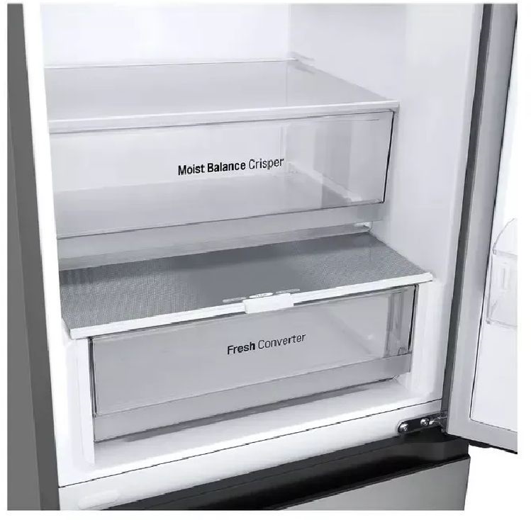 LG GBV3200CPY mattezüst, alulfagyasztós, Hűtő:277L, Fagyasztó:110L, DoorCooling hűtőszekrény (Újszerű)