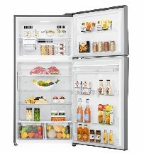 LG GTF916PZPED ezüst, felülfagyasztós, Hűtő:418L, Fagyasztó:174L, Total No frost hűtőszekrény