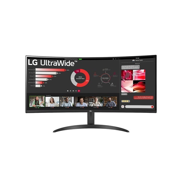 LG 34" 34WR50QC UWQHD VA HDMI/DP ívelt monitor