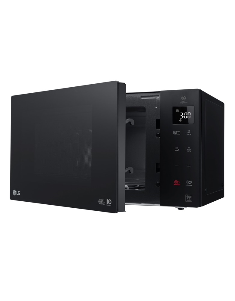 LG MH6535GIS 1000W 25L fekete grillezős mikrohullámú sütő