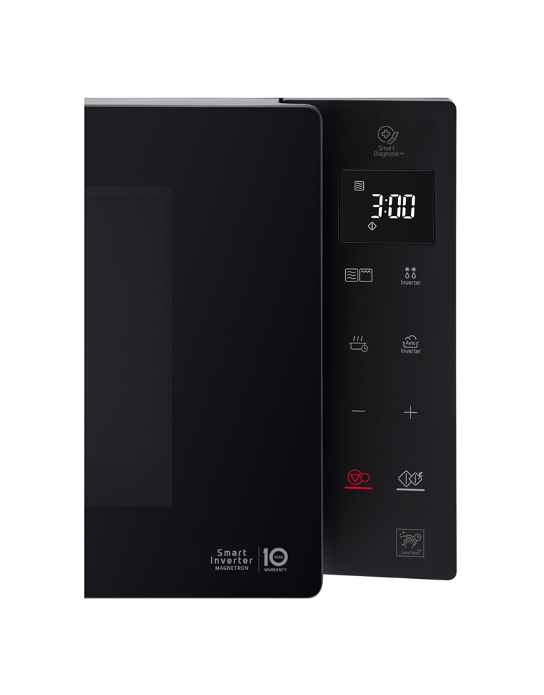 LG MH6535GIS 1000W 25L fekete grillezős mikrohullámú sütő
