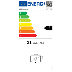 LG 27" 27MP400P-B.AEU FHD IPS VGA/HDMI gamer monitor
