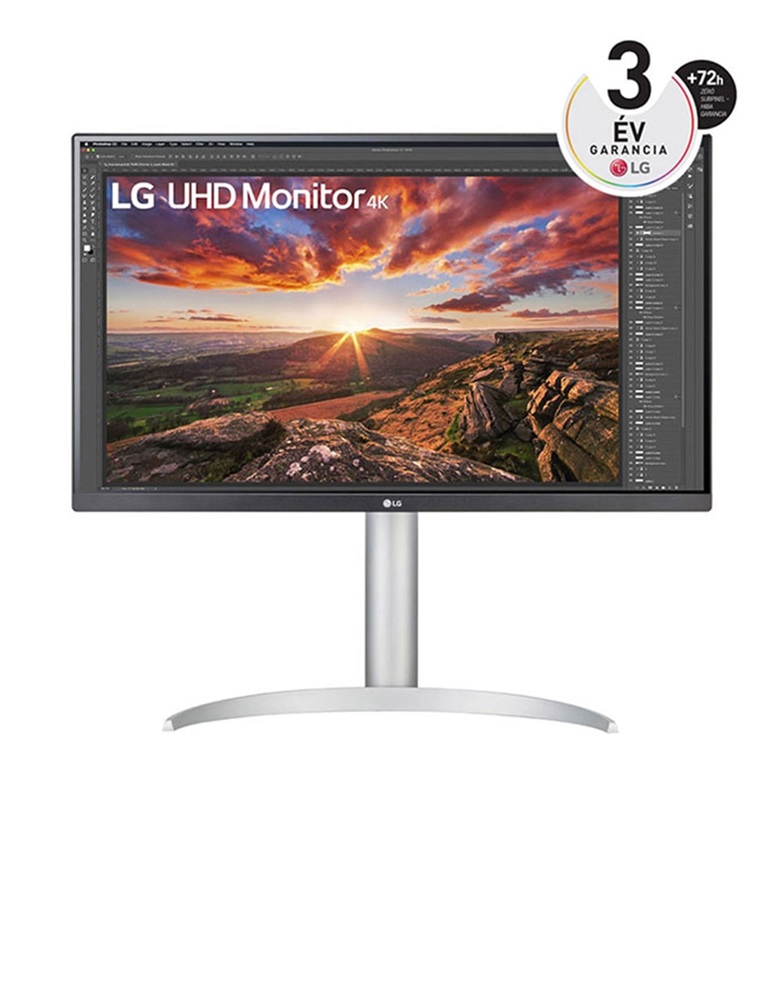 LG 27" - 27UP85NP-W UHD IPS HDMI/DP/USB-C gamer monitor