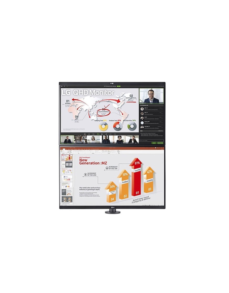 LG 27" Ergonomic 27QP88DP-BS Dual QHD IPS HDMI/DP/USB-C monitor