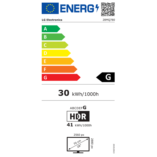 LG 28" Ergonomic 28MQ780-B DualUp SDQHD IPS HDMI/DP/USB-C monitor