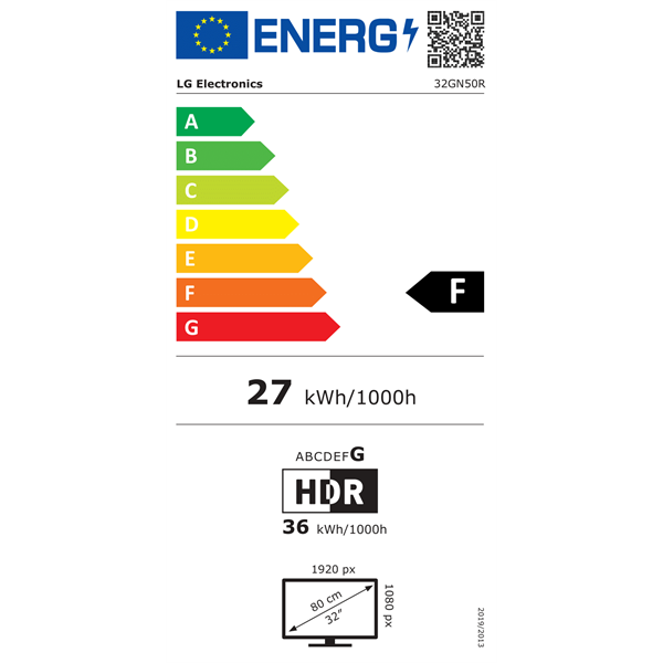 LG 32" 32GN50R-B.AEU FHD VA 165Hz HDMI/DP gamer monitor