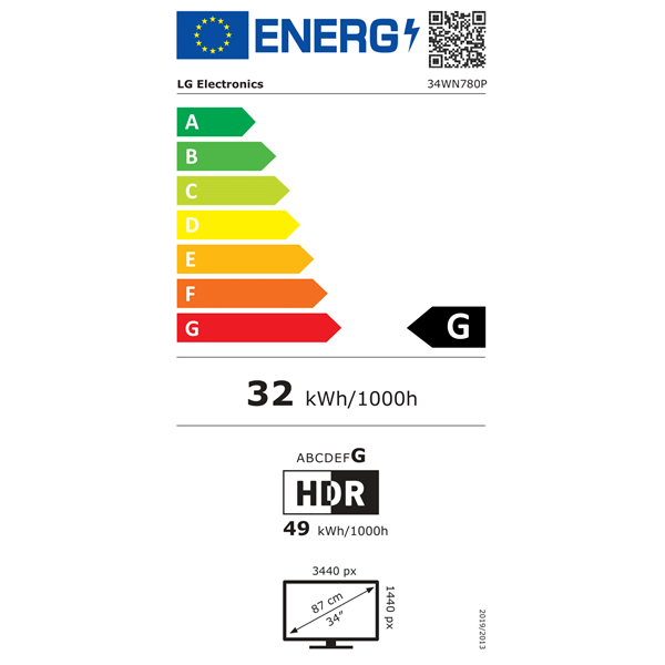 LG 34" 34WN780P-B UWQHD IPS HDMI/DP/USB monitor