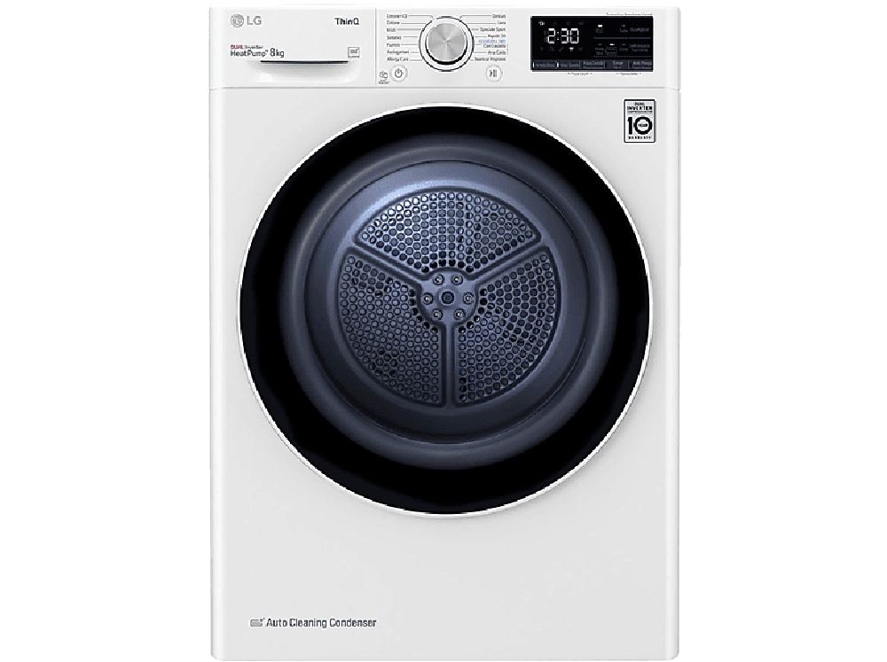 LG RH80V3AV6N fehér, 8 kg, hőszivattyús, szárítógép