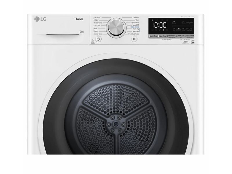 LG RH90V5AV6N fehér, 9 kg, hőszivattyús, szárítógép