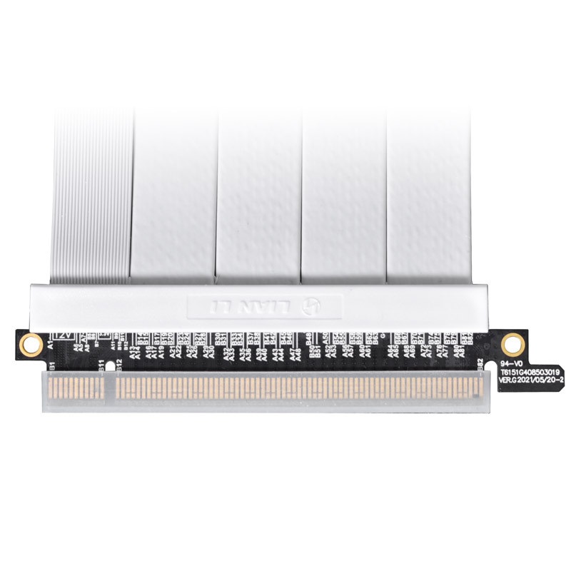 LIAN LI 90cm PCIe 4.0 Riser fehér kábel