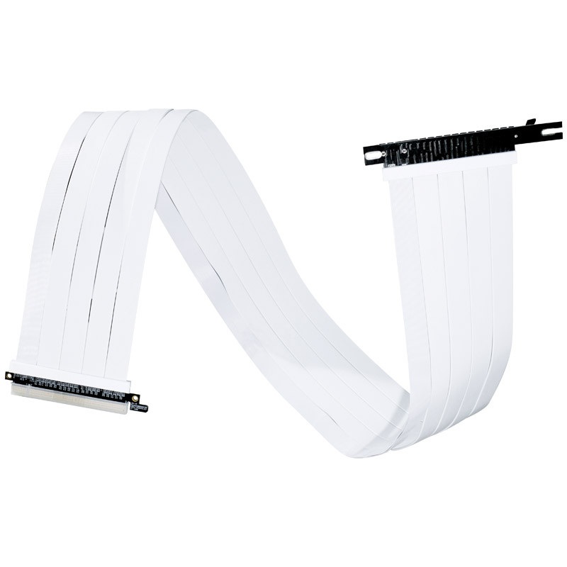 LIAN LI 90cm PCIe 4.0 Riser fehér kábel
