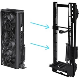 LIAN LI O11DEXL-1X Upright fekete GPU keret