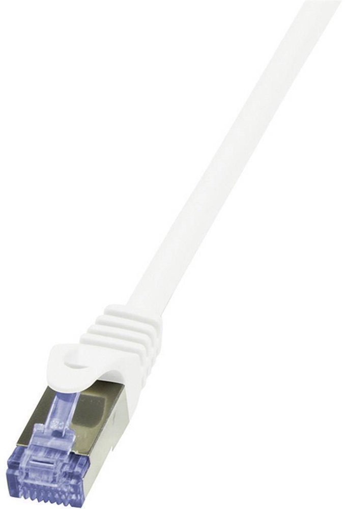 Logilink CQ3031S patch kábel, Cat.6A 10G S/FTP PIMF PrimeLine 1m fehér