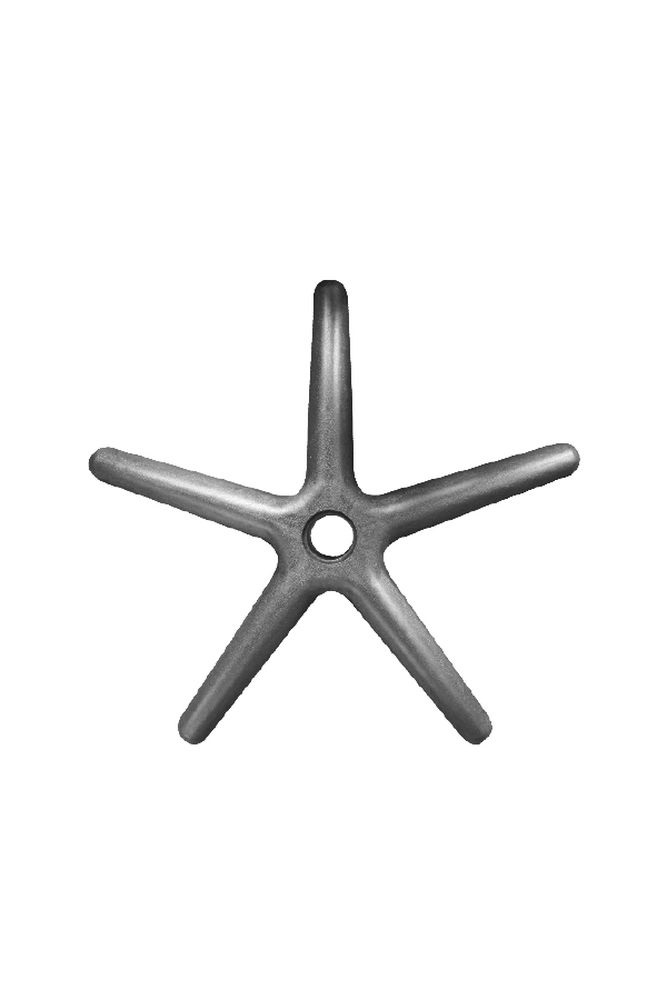 Lábkereszt D.600 műanyag fekete