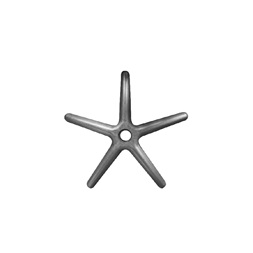 Lábkereszt D.600 műanyag fekete