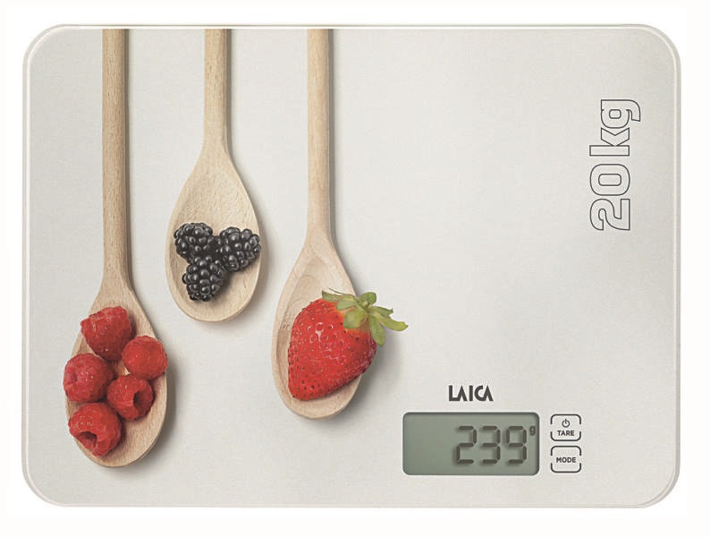 Laica KS5020W fakanál mintás fehér digitális konyhai mérleg