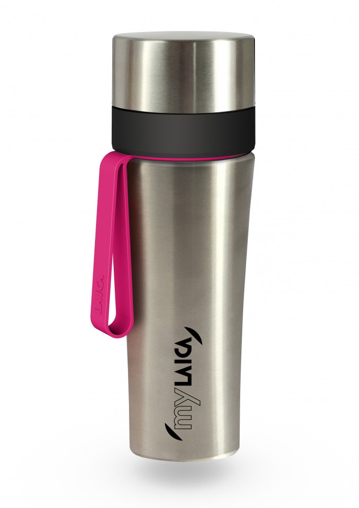 Laica BR60B06 vízszűrő kulacs rozsdamentes 0,55l pink pánttal